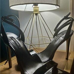 Nine West Glossy Black Heels